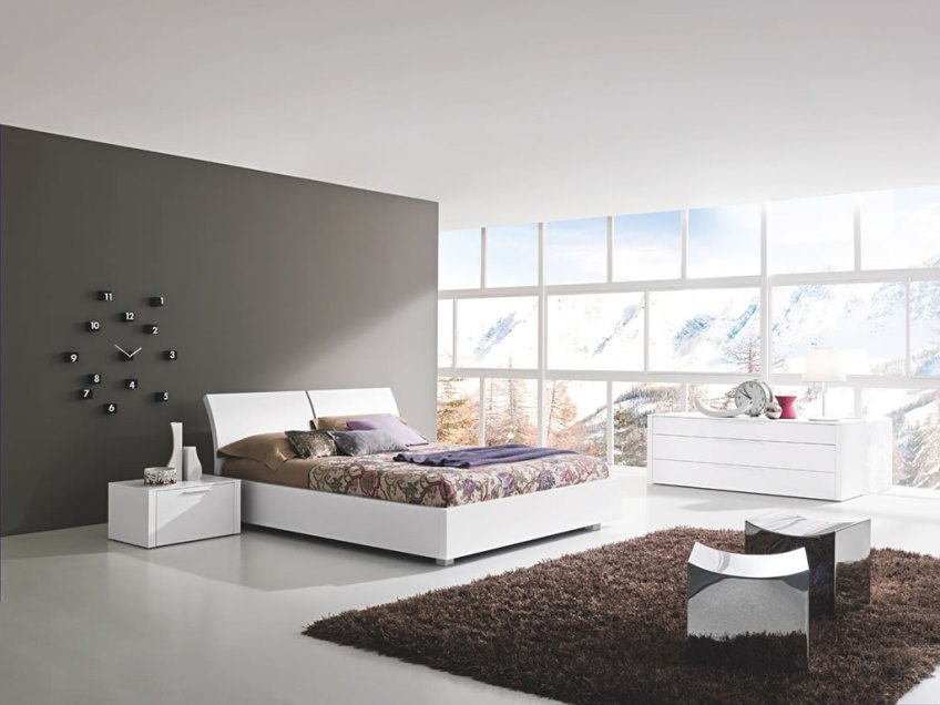 Modern Italian Bedroom Furniture Design Of Aliante Scudo Bed
